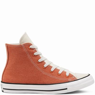 Férfi Converse Renew Cotton Chuck Taylor All Star Magasszárú Cipő CO7012384 Narancssárga/Bézs